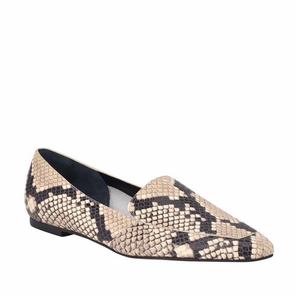 Marc Fisher LTD Enaba Square Toe Loafer in Snakeskin Print - Picture 4 of 8